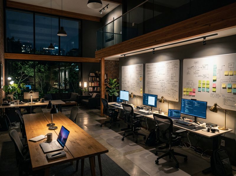 3,000 sq ft workspace