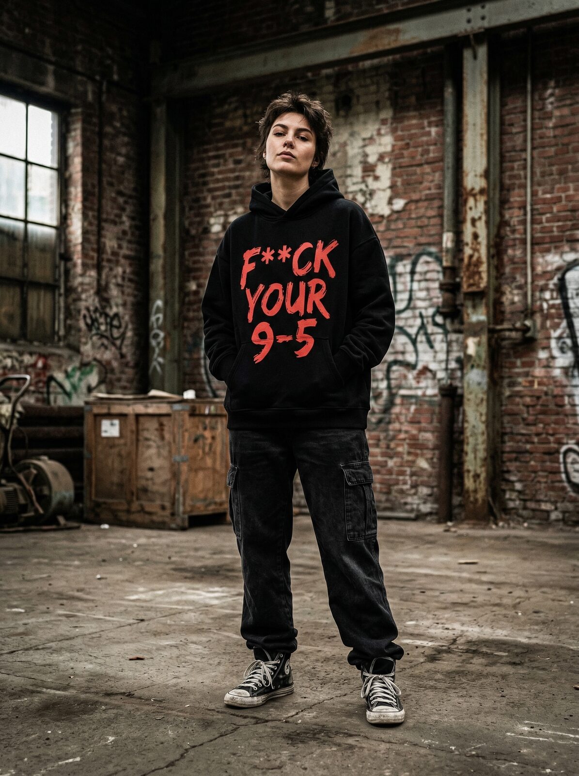 Neon Smile Hoodie — Lifestyle